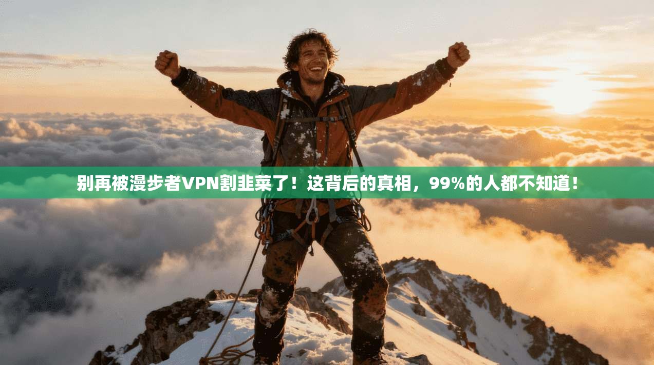 别再被漫步者VPN割韭菜了！这背后的真相，99%的人都不知道！