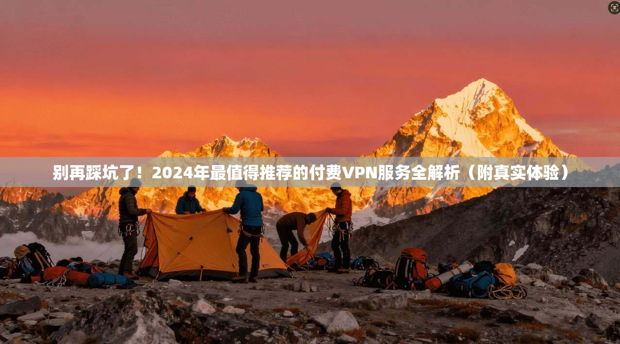 别再踩坑了!2024年最值得推荐的付费VPN服务全解析(附真实体验)