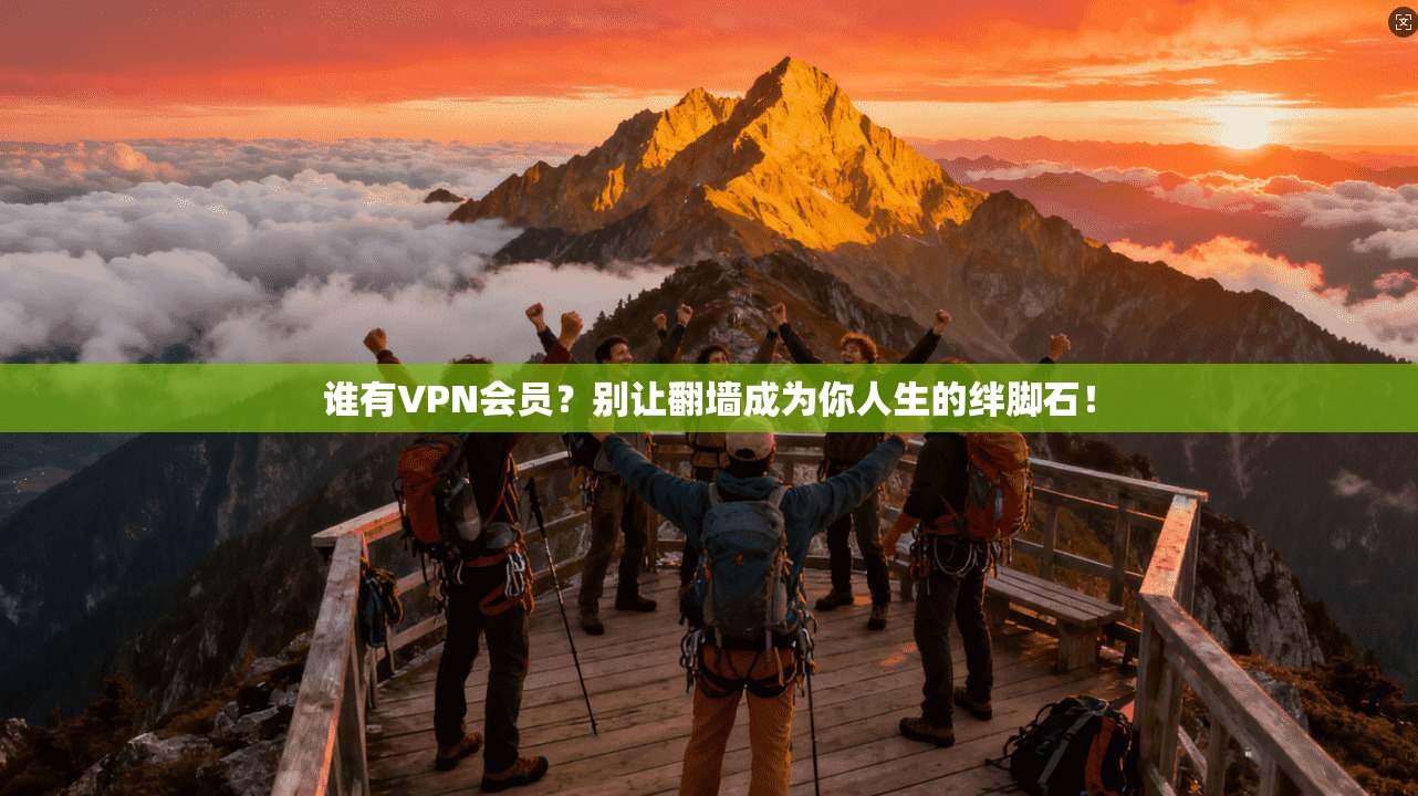 谁有VPN会员?别让翻墙成为你人生的绊脚石!