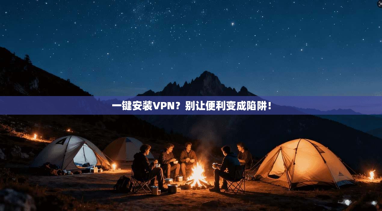 一键安装VPN？别让便利变成陷阱！