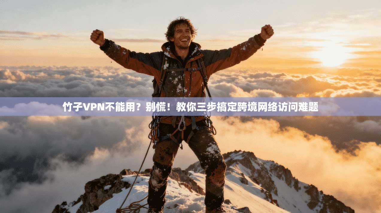 竹子VPN不能用?别慌!教你三步搞定跨境网络访问难题