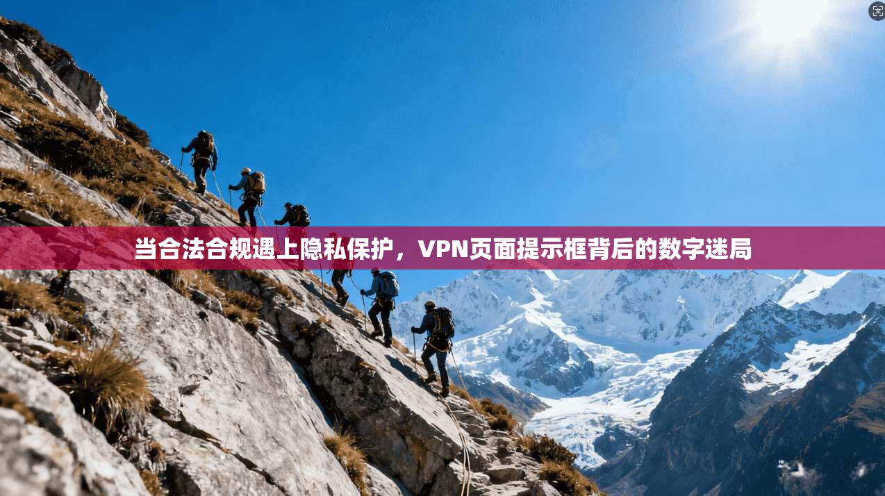 当合法合规遇上隐私保护，VPN页面提示框背后的数字迷局
