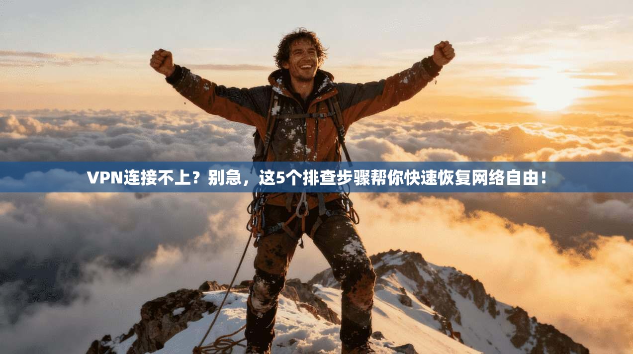 VPN连接不上？别急，这5个排查步骤帮你快速恢复网络自由！