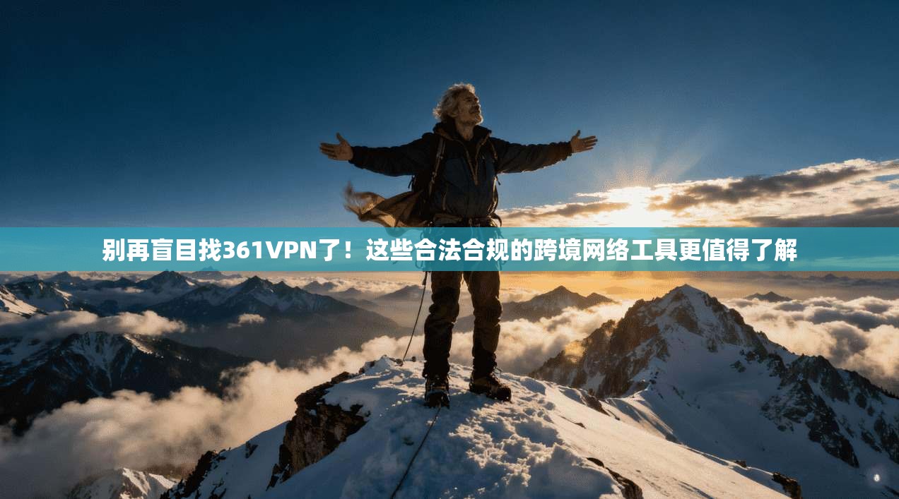 别再盲目找361VPN了！这些合法合规的跨境网络工具更值得了解