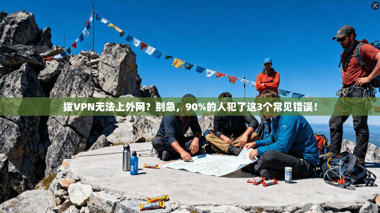 拨VPN无法上外网？别急，90%的人犯了这3个常见错误！