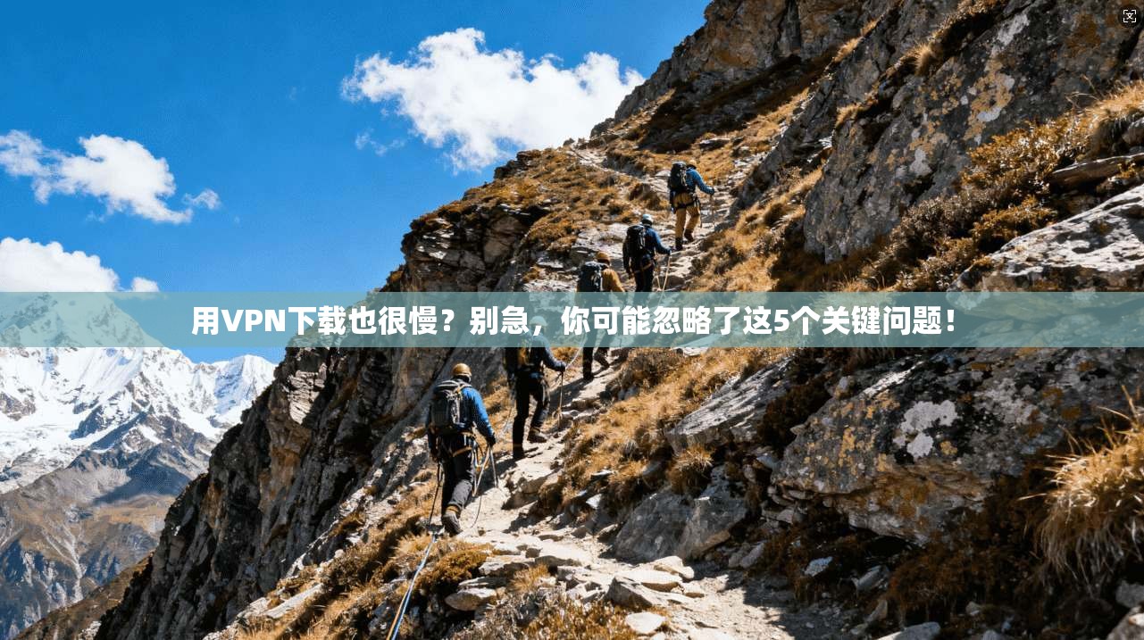 用VPN下载也很慢？别急，你可能忽略了这5个关键问题！