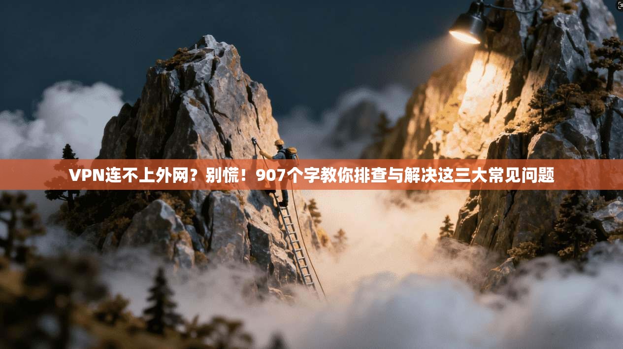 VPN连不上外网？别慌！907个字教你排查与解决这三大常见问题