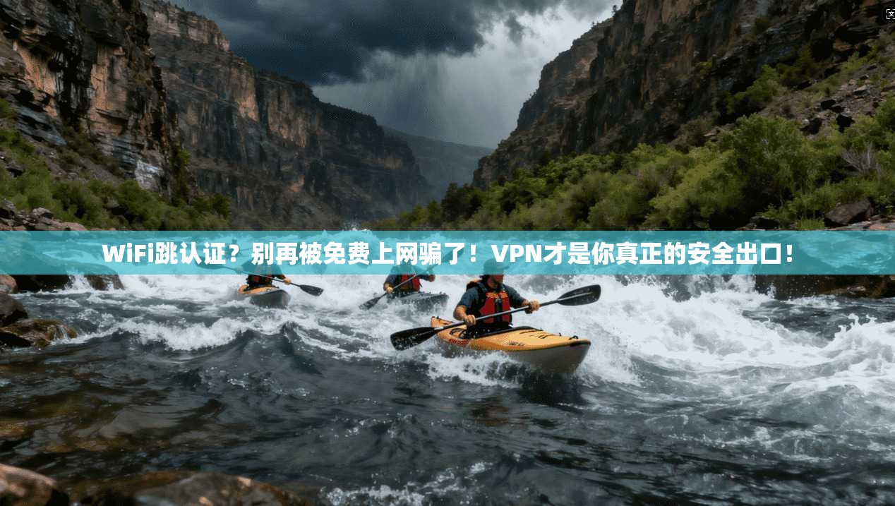 WiFi跳认证？别再被免费上网骗了！VPN才是你真正的安全出口！