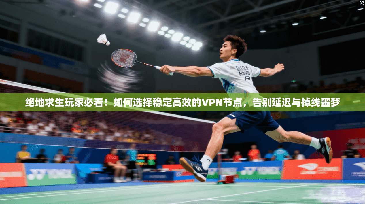 绝地求生玩家必看！如何选择稳定高效的VPN节点，告别延迟与掉线噩梦