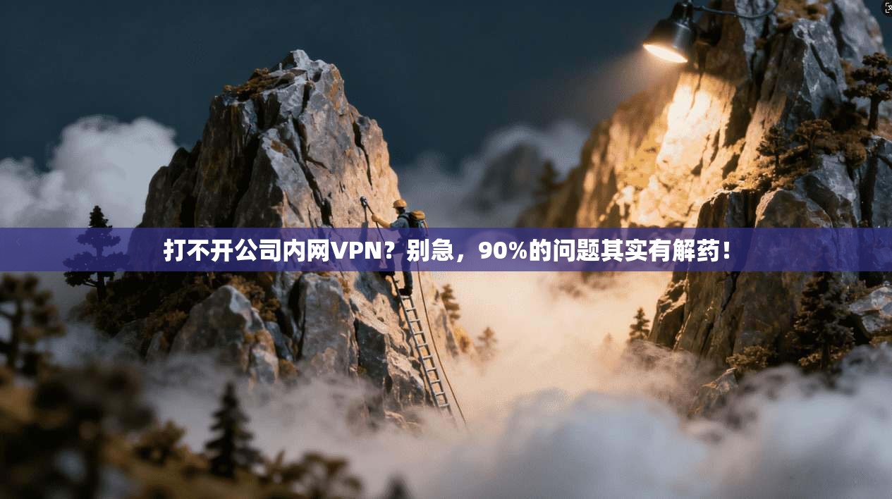 打不开公司内网VPN？别急，90%的问题其实有解药！