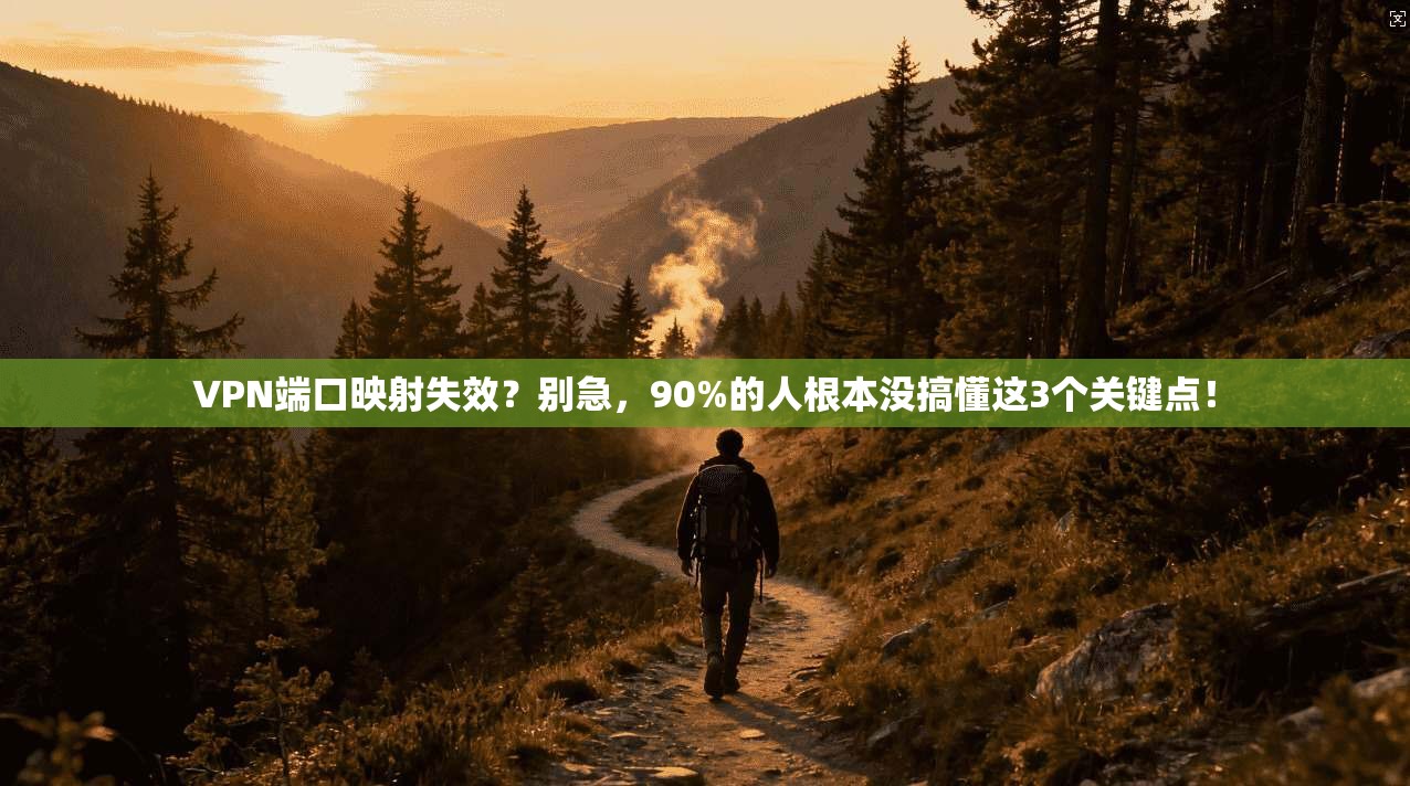 VPN端口映射失效？别急，90%的人根本没搞懂这3个关键点！