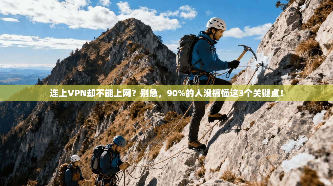 连上VPN却不能上网？别急，90%的人没搞懂这3个关键点！